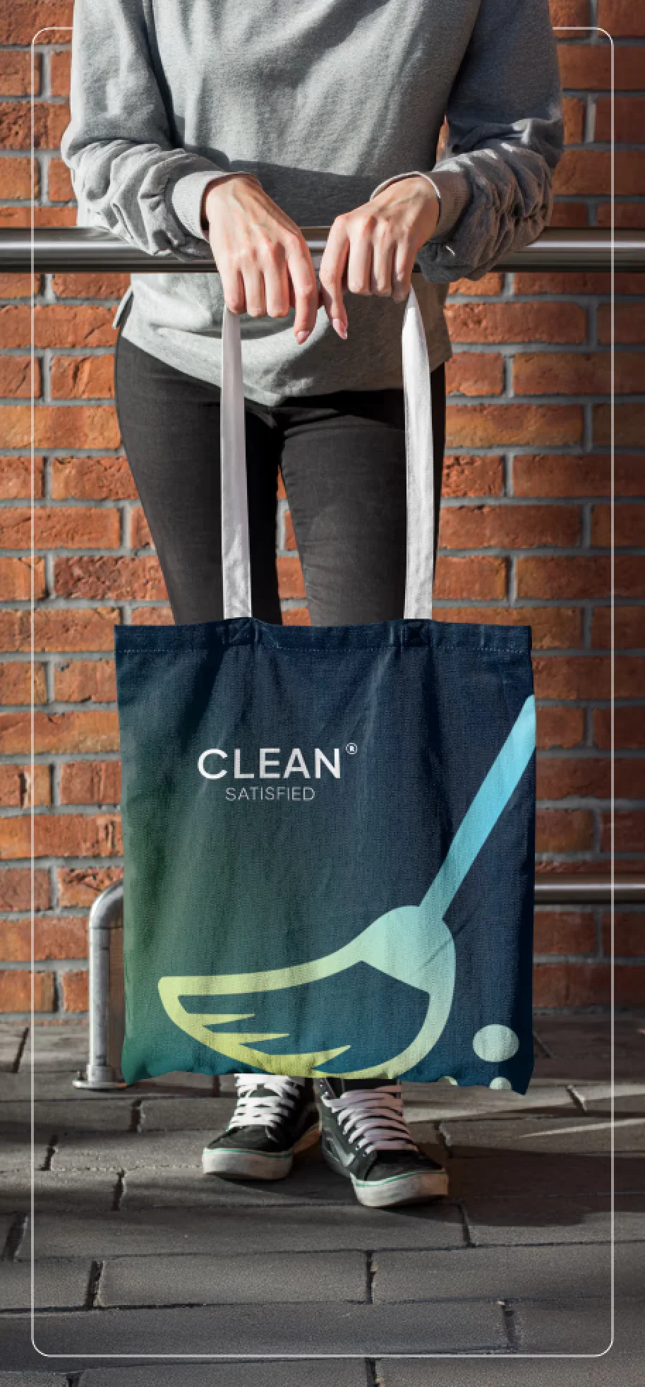 Taška s logom Clean Satisfied