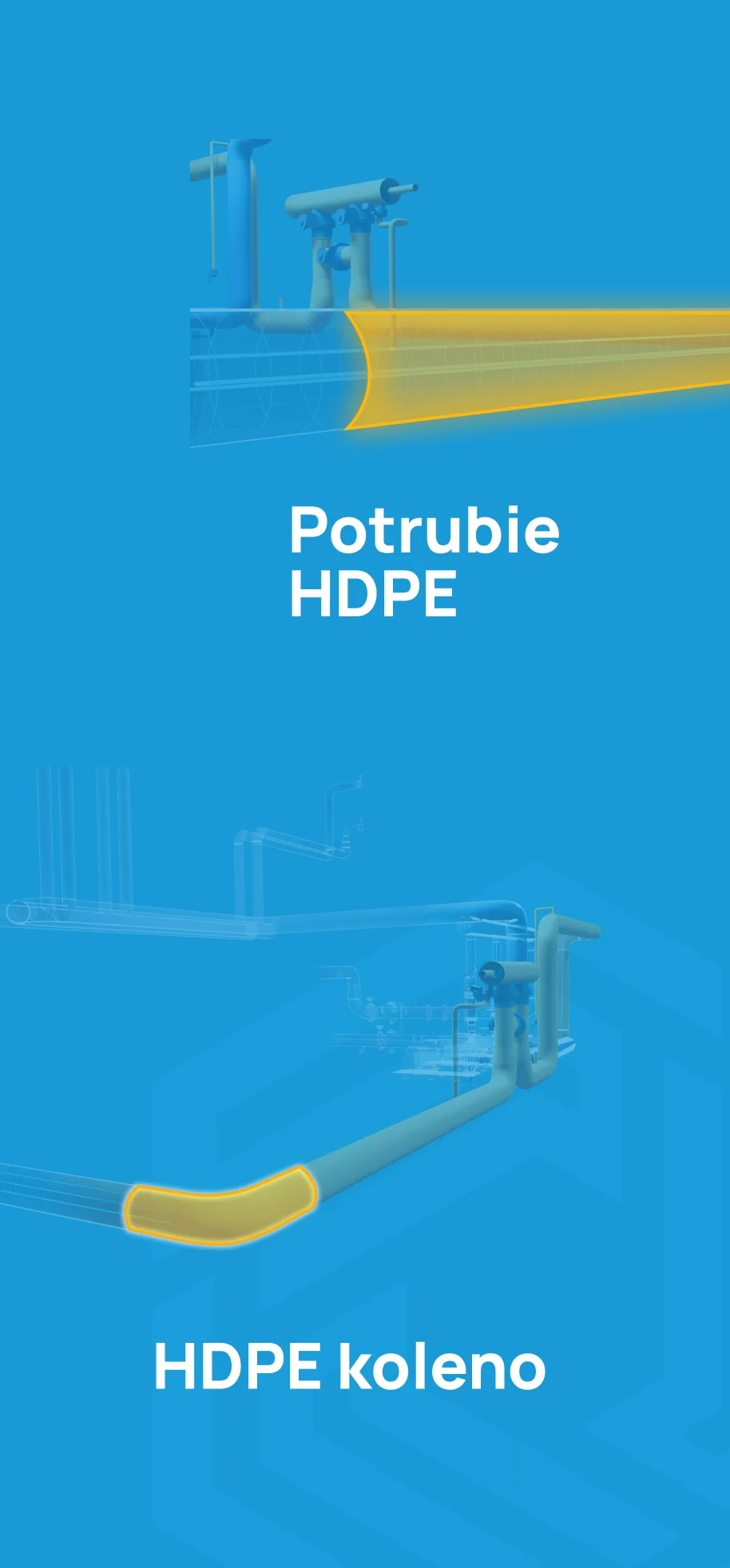 Produkty HDPE potrubie a koleno